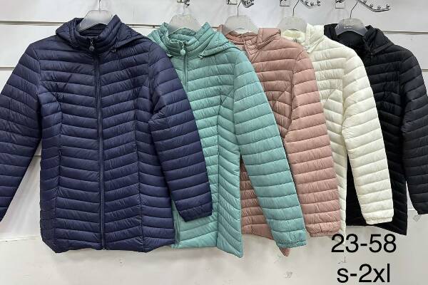 Kurtki damskie cienki Roz S-2XL, 1 Kolor Paczka 5 szt